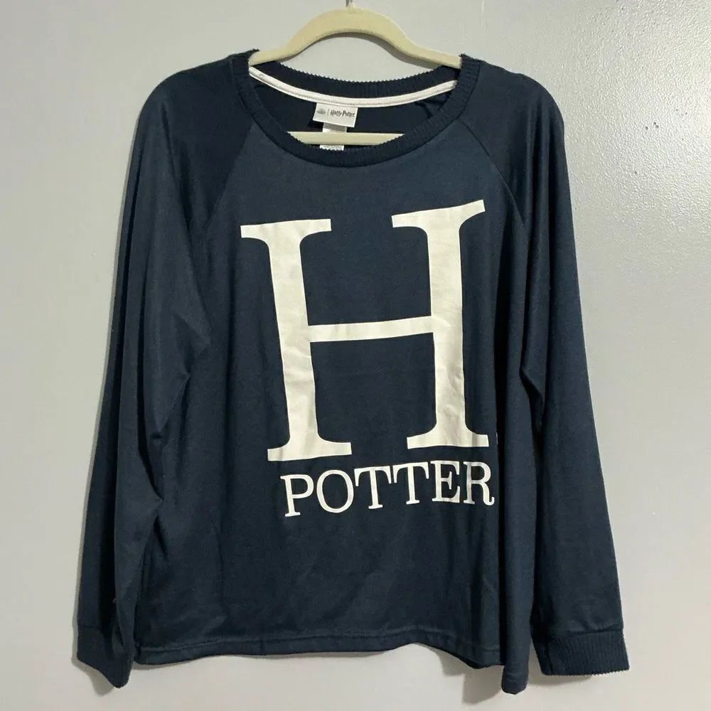 Youth Harry Potter PJ Sleep Top Blue White size XL 16-18
